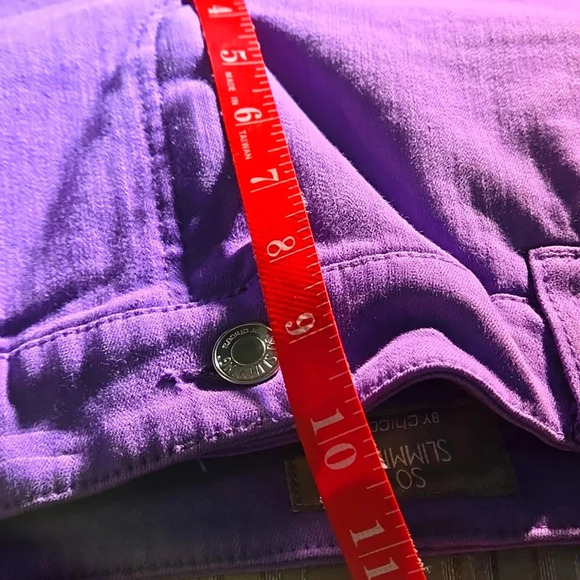Chico's Dark Lavender Cropped Denim Pants Chico's 0.5 (size 6) - Picture 12 of 16